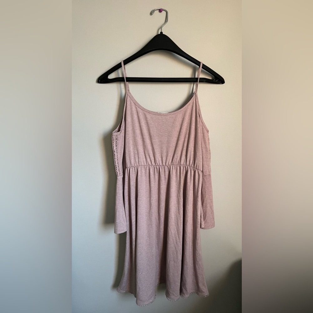 Soprano Pink Cold Shoulder Dress